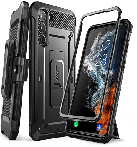 Supcase Cover Per Samsung Galaxy S23 5G (2023), Con Cavalletto + Clip Da Cintura [Unicorn Beetle Pro] Robusta Protezione Paraurti Antiurto Senza Prote