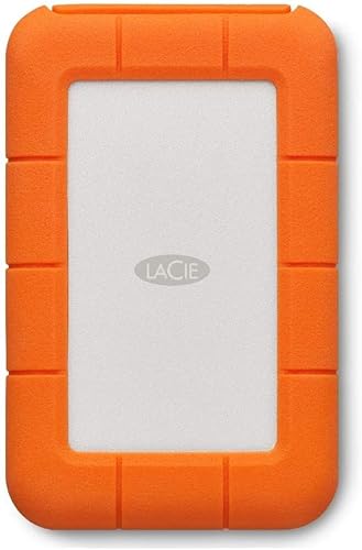 Lacie Rugged Usb-C, 5Tb, Hard Disk Esterno Portatile, Incl. Usb-C Senza Cavo Usb-A, Unità Shuttle Resistente A Cadute, Per Mac, Desktop E Pc Portatili