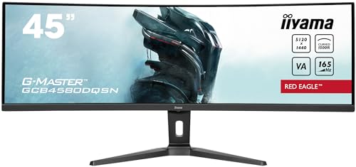 Iiyama Monitor Gcb4580Dqsn-B1 44", Va, 5120X1440/165Hz, 2H1Dp1Type-C, Has