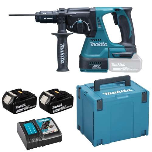 Makita Dhr243Rtj - Martillo Ligero 24Mm 18V Litio 5,0 Ah Makpac