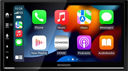 Kenwood Dmx7722Dabs - Ricevitore Av Multimediale Digitale Da 17,3 Cm (6,8") Con Carplay Wireless E Android Auto (4X50W, Dab+/Fm, Bt, 3X Pre-Out 2.5V,
