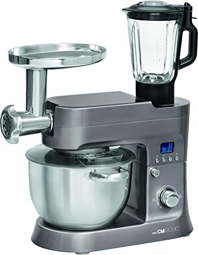 Clatronic Km 3674 Robot De Cuisine 1200 W 6,2 L Titane