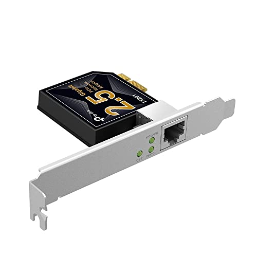 Tp-Link Tx201 Pcie Adattatore 2,5 Gigabit, 100/1000/2500 Mbps, Scheda Di Rete E Adattatore Ethernet, Rj45 Con Qos, Ideale Per Giocatori E Nas/Host Ser