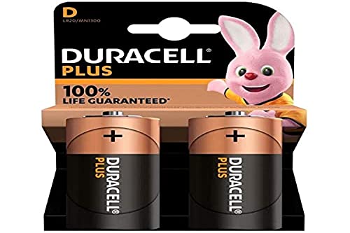 Duracell Alka Plus 100% D X2