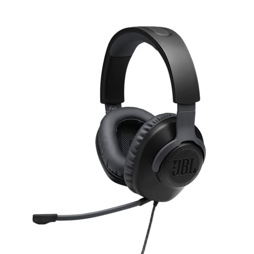 Jbl Quantum 100 Cuffie Gaming Over Ear Con Filo, Headset Da Gioco Con Microfono Boom Direzionale Rimovibile, Compatibilità Su Ogni Piattaforma, Colore