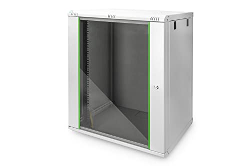Digitus Armadio Di Rete - Rack 19 Pollici - 16U - Montaggio A Parete - Profondità 450Mm - Carico 60Kg - Serie Dynamic Basic - Grigio