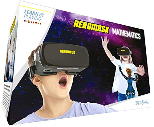 Visore Vr Realta Virtuale + Gioco Educativo Bambini [Operazioni Matematica E Calcolo Mentale] Regalo Originale Per Bambino 5 A 12 Anni [Natale - Compl