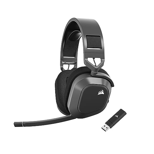 Corsair Hs80 Max Cuffie Da Gioco Multipiattaforma Senza Fili Con Bluetooth - Dolby Atmos - Microfono Omnidirezionale - Compatibile Icue - Pc, Mac, Ps5