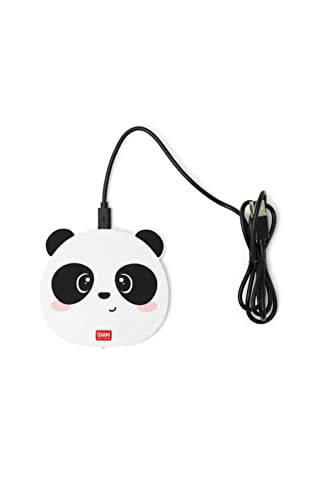 Legami Super Fast 40032431 Caricabatterie Wireless Per Smartphone, Multicolore (Panda)