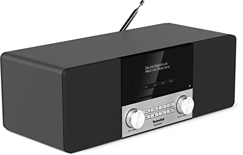 Technisat Digitradio 3 - Radio Stereo Dab, Impianto Compatto (Dab+, Vhf, Lettore Cd, Bluetooth, Usb, Ingresso Per Cuffie, Ingresso Aux, Radiosveglia,