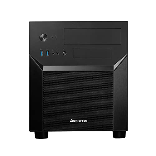 Chieftec Caja Pc Caja Gaming Series/Matx Minitower, Ci-02B-Op, Sin Fuente, Negro 2Xusb3.0/1Xusb2.0