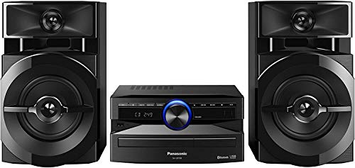 Panasonic Sc- Ux100E-K Sistema Mini, 300 W, Speaker A 2 Vie, Woofer Da 13 Cm, Lettore Cd, Cd-R/R W, Bluetooth, Usb, Radio 30Fm/15Am Rds, Aux, Audio Di