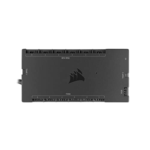 Corsair Icue Commander Core Xt Controller Digitale Per La Velocità Delle Ventole E L'Illuminazione Rgb, Fino A Sei Pwm Ventole E 264 Led Rgb, Modalità
