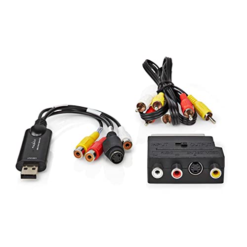 Nedis Vgrru101Bk Video Grabber | Usb 2.0 | 480P | Cavo A/V/Scart