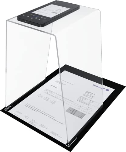 Jourist Scanstand: Scansione Di Documenti, Ricevute, Appunti E Biglietti Da Visita Con Smartphone E Telefoni Cellulari. Tappetino Nero Per Il Rilevame
