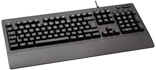 Logitech G213 Prodigy Gaming Keyboard, Rgb Lightsync Backlit Keys, Spill-Resistant, Customizable Keys, Dedicated Multi-Media Keys, Qwertz German Layou