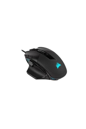 Corsair Nightsword Rgb Wired Tunable Fps/Moba Mouse Da Gioco - 18.000 Dpi - 10 Pulsanti Programmabili - Sistema Di Peso - Compatibile Con Icue - Pc, M
