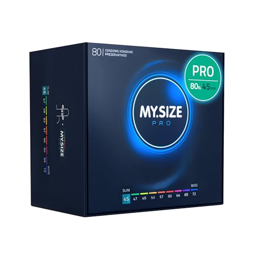 Preservativo My.Size Pro Misura 0, 45 Mm, 80 Pezzi - Ottima Vestibilità Per Una Taglia Adatta A Tutti