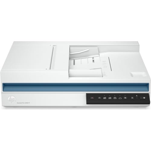 Hp Scanjet Pro 2600 F1 20G05A, Scanner A Superficie Piana, Adf Che Scansiona Fronte/Retro In Un Solo Passaggio, Rendimento Medio Di 1.500 Pagine Al Gi