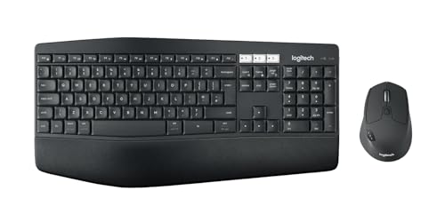 Logitech Mk850 Kit Tastiera E Mouse, Layout Americano Qwerty, Nero