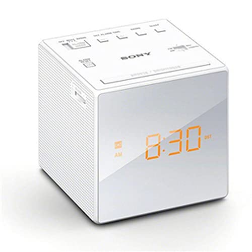 Sony Icf-C1 Radiosveglia Con Sintonizzatore, Fm/Am Analogico, 0.1 W, Unità Driver 6.6 Cm, Bianco