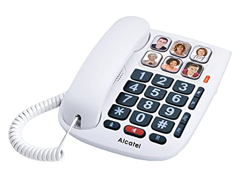 Alcatel Max 10 - Telefono Cablato Per Anziani, Colore: Bianco