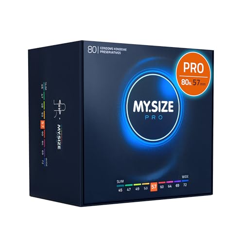 Preservativo My.Size Pro Misura 4, 57 Mm, 80 Pezzi - Ottima Vestibilità Per Una Taglia Adatta A Tutti