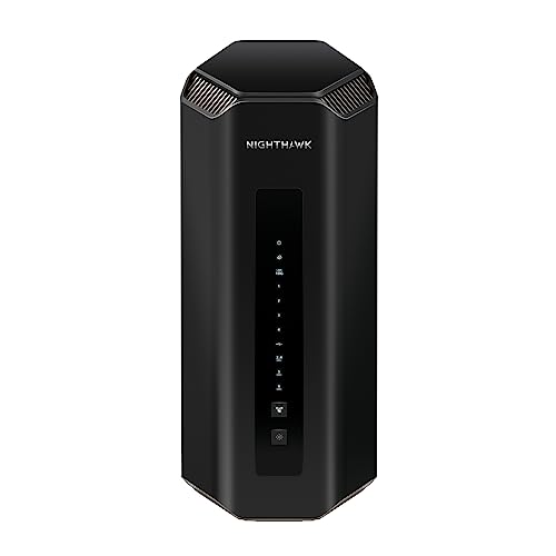 Router Netgear Nighthawk Tri Band Wifi 7 (Rs700) - Velocità Wireless Be19000 (Fino A 19 Gbps) - Copertura Fino A 325 M2, 200 Dispositivi - Porta Inter