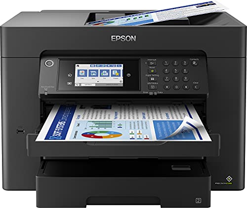 Epson Workforce Wf-7840Dtwf, Stampante Multifunzione Inkjet A3+, Adf Fronte/Retro Per A3 Fino A 50 Pagine, Velocità 25 Pagine