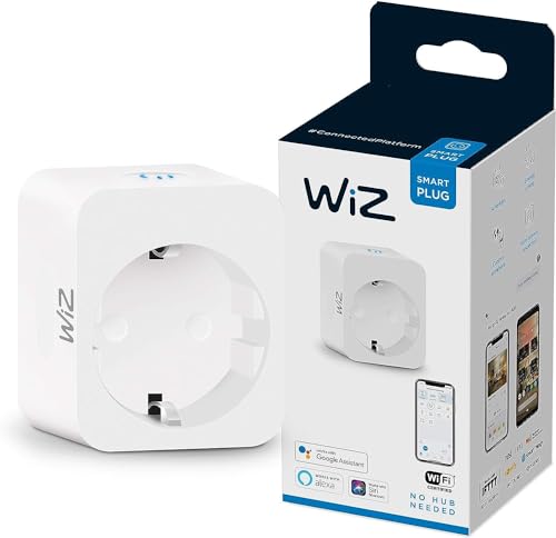 Wiz Smart Plug Wifi, Controllo Tramite App O Controllo Vocale (Alexa, Apple Homekit, Google Home)