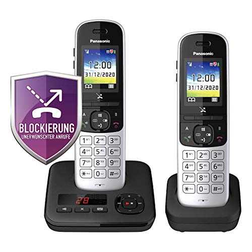 Telã‰Fono Duo Inalámbrico Panasonic Con Ab Kx-Tgh722Gs Negro