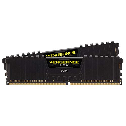 Corsair Cmk16Gx4M2B3000C15 Vengeance Lpx Memorie Xmp 2.0 Per Desktop A Prestazioni Elevate, 16 Gb (2 X 8 Gb), Ddr4, 3000 Mhz, 1.35V, C15, Nero, Dissip