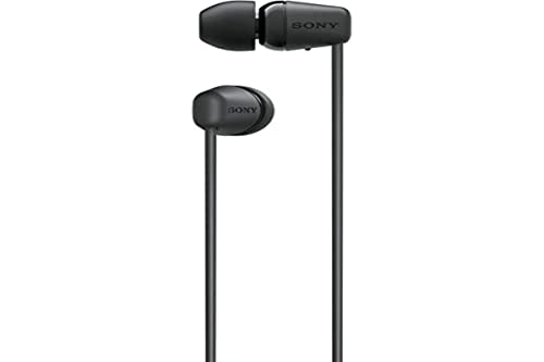 Sony Wi-C100 - Cuffie Wireless Bluetooth, Fino A 25 Ore Di Autonomia, Microfono Integrato Per Telefonate, Compatibile Con Assistente Vocale (Nero)