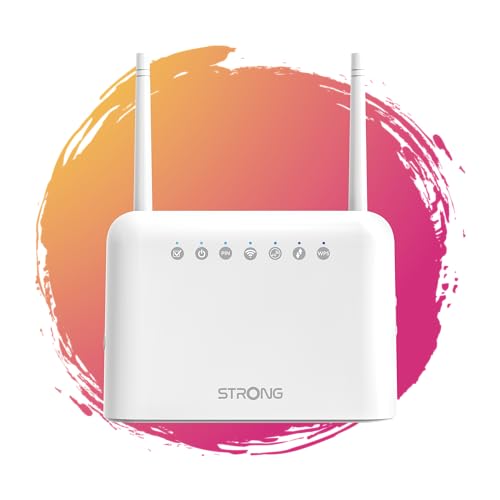 Strong 4G Lte Router 350 - Migliora La Tua Connessione Internet, Ideale Per Autobus O Casa Del Fine Settimana, Router Per Tutti I Formati Di Schede Si