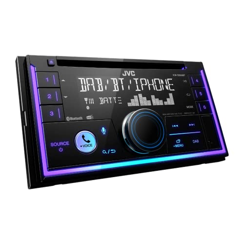 Jvc Autoradio Bluetooth Kw-Db95Bt, Autoradio Con Dab+, Bluetooth Automatic Pairing Per Iphone, Usb/Aux, Lettore Cd, Alta Qualità Del Suono, Controllo