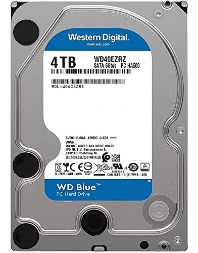 Wd Wd40Ezrz Blu Hard Disk Desktop Da 4 Tb, 5400 Rpm, Sata 6 Gb/S, 64 Mb Cache, 3.5 "