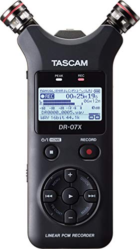 Tascam Dr-07X Dictaphone Flash Card Black
