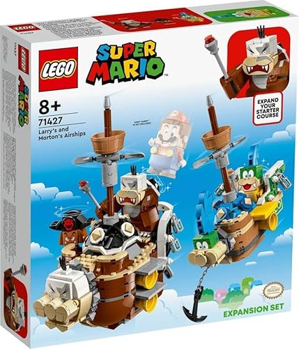 Lego Super Mario 71427 Set Di Espansione Le Fortezze Volanti Di Larry E Morton, Giocattolo Con Personaggi