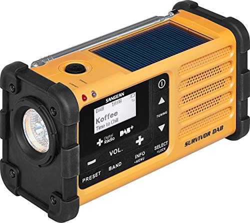 Sangean A500388 Radio Mmr-88 Dab+ (Survivor Dab), Yellow
