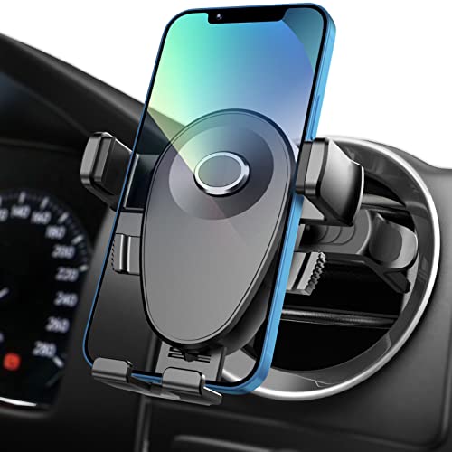 Kaome - Supporto Per Telefono Da Auto, Per Bocchetta Di Ventilazione Circolare, Per Auto, Con Una Sola Mano, Anti-Graffio, Per Iphone Xr/Xs/X/8, Samsu
