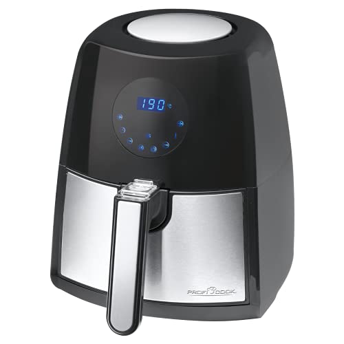 Proficook Pc-Fr 1147 H Freidora De Aire Caliente 2,5 L Sencillo Negro, Acero Inoxidable Independiente 1500 W