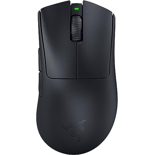 Razer Deathadder V3 Pro Mouse Leggero Per E-Sport Ergonomico Wireless (Design Leggero Da 63 Grammi, Sensore Ottico Focus Pro 30K, Interruttori Del Mou