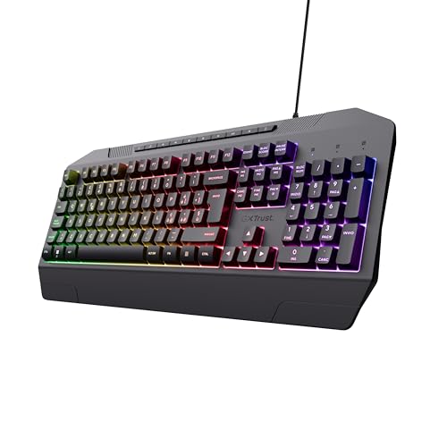 Trust Gaming Gxt 836 Evocx Tastiera Gaming Layout Italiano Qwerty, 78% Plastica Riciclata, Tasti Con Membrana, Retroilluminata Rgb, Anti-Ghosting, Key