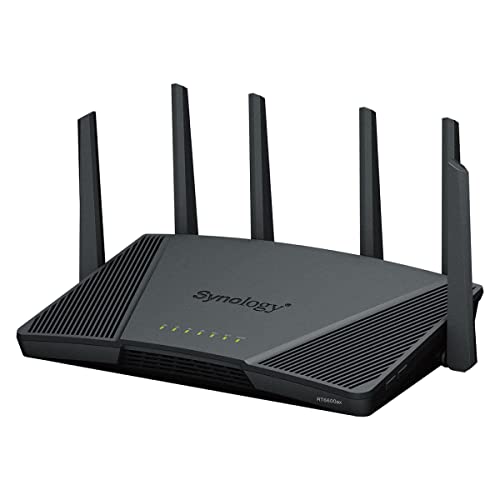 Synology Router Wi-Fi 6 Tri-Banda Rt6600Ax, Nero