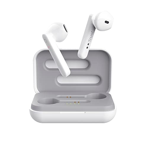Trust Mobile Primo Touch Bluetooth In-Ear Auricolari Senza Fili (Microfono Integrato, 10 Ore Di Tempo Di Utilizzo) Bianca