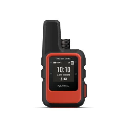 Garmin Inreach Mini 2 (Flame Red), Comunicatore Satellitare, Copertura Iridium, Invia E Ricevi Messaggi, Lancia Sos, Livetrack, Tracback, Autonomia Fi