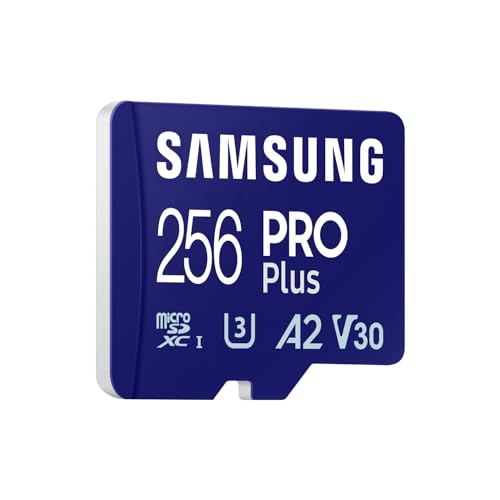 Samsung Memorie Mb-Md256Sa Pro Plus Scheda Microsd Da 256Gb, Uhs-I U3, Fino A 180 Mb/S