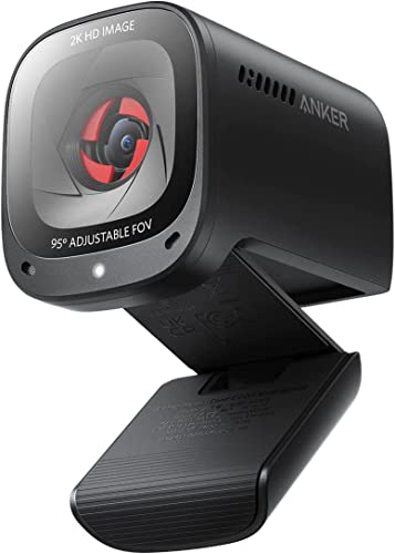 Anker Powerconf C200 2K Usb Webcam Per Laptop Microfoni Con Cancellazione Del Rumore E K.I, Microfono Stereo, Angolo Di Visione Regolabile, Correzione