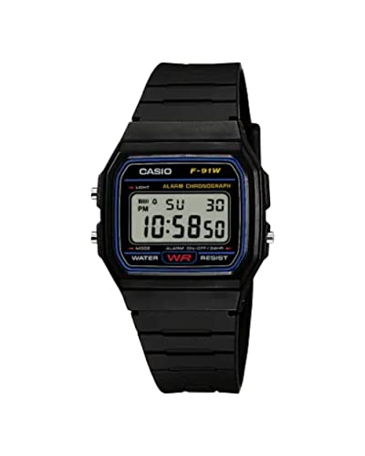 Casio Orologio Digitale Uomo Con Cinturino In Resina F-91W-1Yer