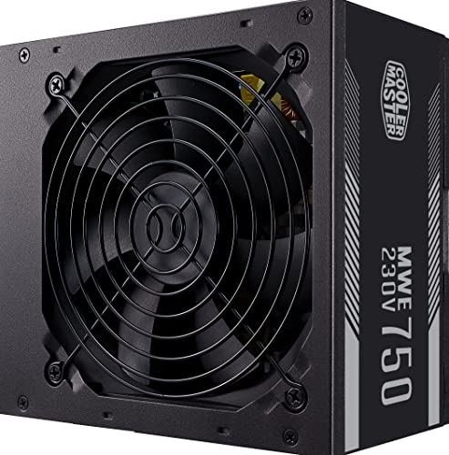 Cooler Master Alimentatore Mwe 750 White 230V V2, Spina Ue - 80 Plus 230V Certificato Ue, Ventola 120 Hdb Silenziosa, Circuito Dc-To-Dc + Llc Con Sing
